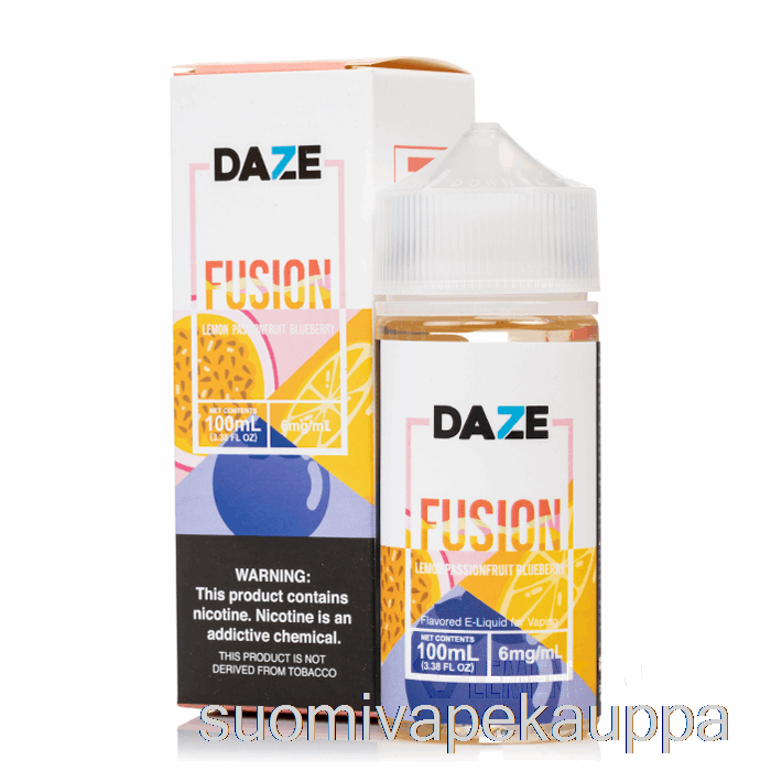 Vape Box Sitruuna Passionhedelmä Mustikka - 7 Daze Fuusio - 100ml 6mg